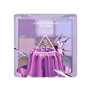 3ce新品九色眼影九宫格眼影丝巾限定系列lavender moon/smoother