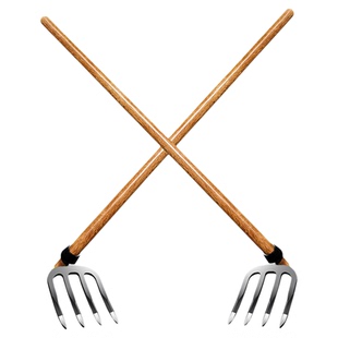 铁耙子钉耙种菜翻土松土耙农具三四齿耙翻地锄头种地多功能锰钢