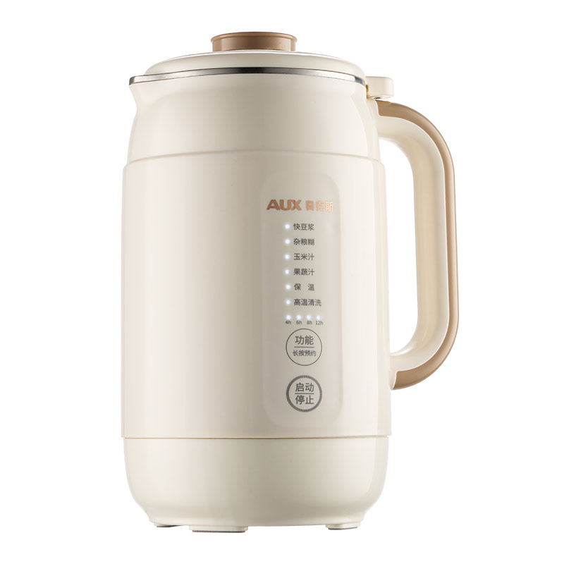 奥克斯豆浆机家用全自动小型免煮破壁机2-5人轻音免过滤辅食机