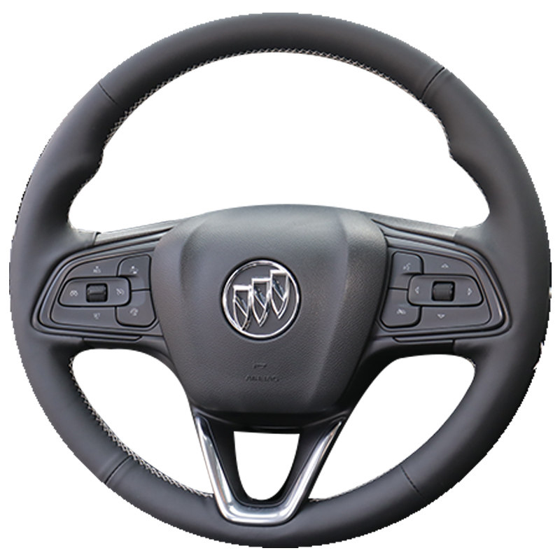 徐记方向盘套别克英朗威朗昂科拉新君威手缝真皮把套微蓝gl8君越