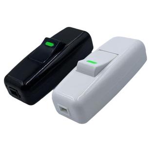 床头开关手捏单控迷你小型电灯纯铜接线按键中途电源线上风扇按钮