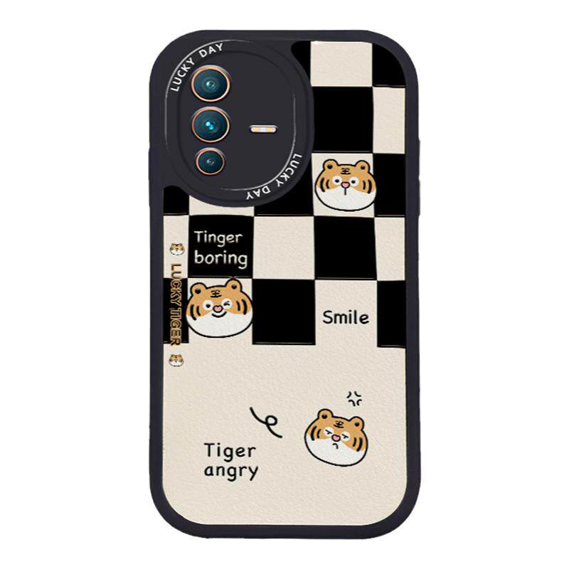 小羊皮棋盘适用vivos12手机壳ⅴivos12por新款ins防摔ⅴivo s10e女生s10pro维沃s9e网红小众vⅰv0s7t步步高s6