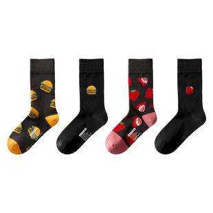 7A抗菌|蕉内银皮520Color男女情侣超级市场可爱彩色袜子棉袜礼盒