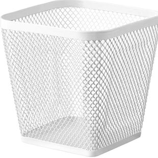 上海宜家德瑞约恩笔筒方型网格金属桌面办公用品收纳摆件国内代购