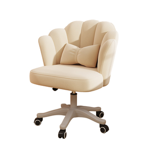 化妆椅女生卧室高级感梳妆台凳子2025新款化妆凳家用轻奢靠背椅子