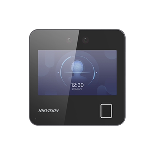 海康威视A12人脸指纹打卡考勤机4.3寸触屏单机版企业商超办公园区联网WiFi刷脸签到多店铺排班报表电脑管理