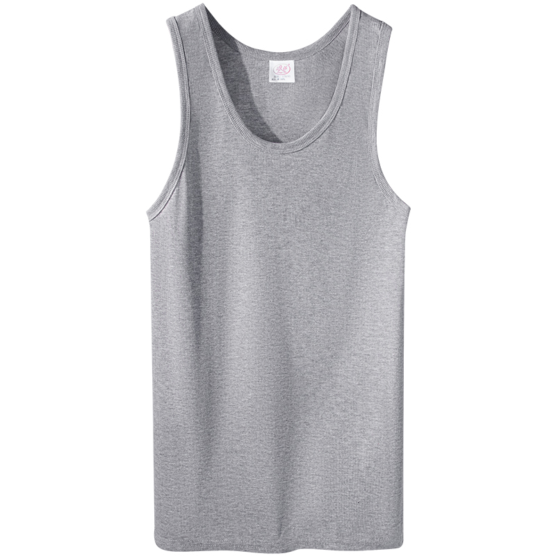 浪莎男士纯棉背心2025新款紧身粗螺纹健身跨栏内穿全棉弹力打底衫