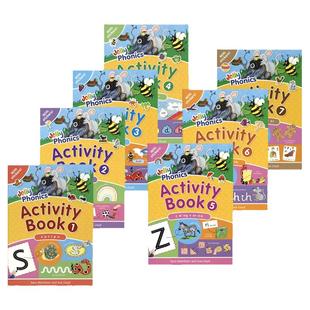 Jolly Phonics Activity Books 欢乐自然拼读活动书教材 幼儿园英语字母学习启蒙活动书 7册 少儿英语启蒙教材 3-6岁 英文原版进口