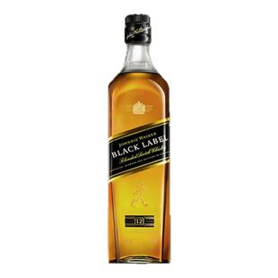 Johnnie Walker尊尼获加12年黑牌700ml 苏格兰调和型威士忌黑方