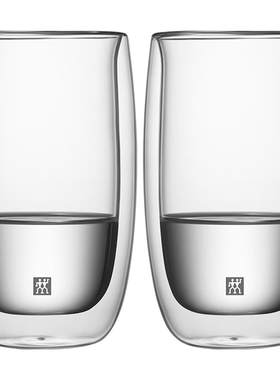 德国双立人双层玻璃杯咖啡杯