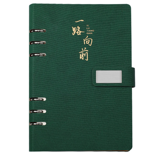 活页本笔记本本子2025年新款高颜值简约a5记事本礼盒装商务办公b5可拆卸会议记录本大学生日记本刻字定制logo
