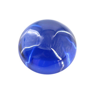 圆形平底素面113#蓝尖晶石裸石 合成尖晶兰人造宝石弧面光面饰品