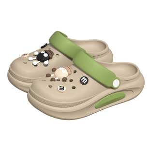 洞洞鞋女款2025防滑防臭新款沙滩踩屎感拖鞋增高两穿夏季外穿女士