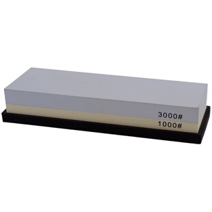 拓牌家用菜刀砥石浆石白刚玉粗细双面油石1000目3000目实用磨刀石