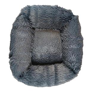 方形长毛绒宠物窝秋冬天保暖深度睡眠狗窝猫窝垫子中大型犬狗床