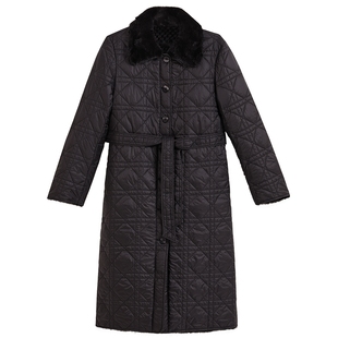 YINER音儿专选2025秋季新款水貂毛翻领獭兔毛皮双面穿皮草外套