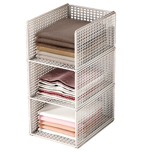 衣柜内分层收纳隔板抽屉式衣物整理置物架子衣橱柜子收纳储物神器