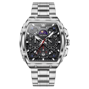 瑞士腕表2026新款男士手表男款酒桶方形男表全自动机械表夜光防水