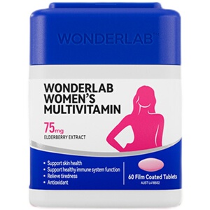 WonderLab女士多维片复合维生素C补铁血B族生物素烟酰胺官方正品