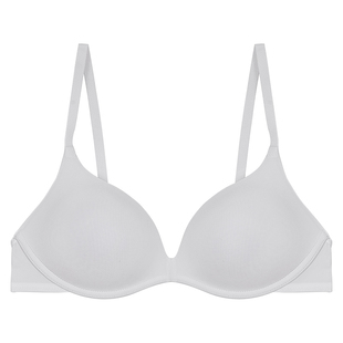 六楼法式内衣秋冬女薄款隐形胸罩女性文胸小胸聚拢无痕一片式光面