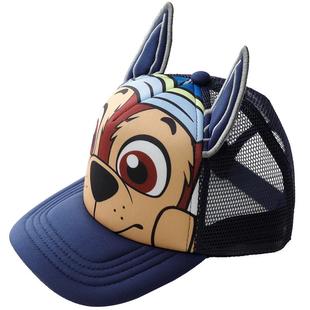 汪汪队夏季儿童太阳帽遮阳男童鸭舌女小孩网眼帽子凉帽潮童装