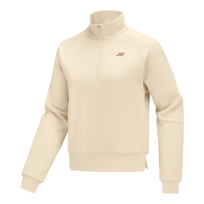 Skechers斯凯奇新款秋冬女士加绒 宽松针织套卫衣P425W141