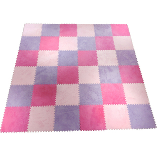 床边地毯卧室女孩房间全铺可擦洗拼接毛毯垫子地垫大面积地板铺垫