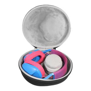 适用Skullcandy Aviator飞行员耳机收纳包骷髅头12代纯色简约耳机包抗压防尘防摔收纳包运动跑步黑色耳机盒