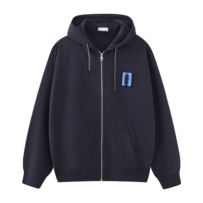 ARTvoz藏蓝连帽拉链卫衣男款外套