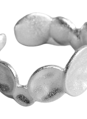 SIRVE不规则圆勺开口复古戒指