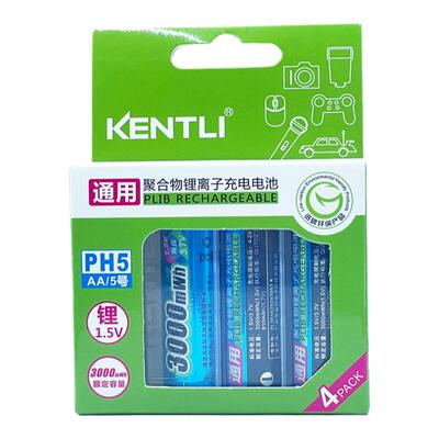 耐用5号电池循环充电锂电池