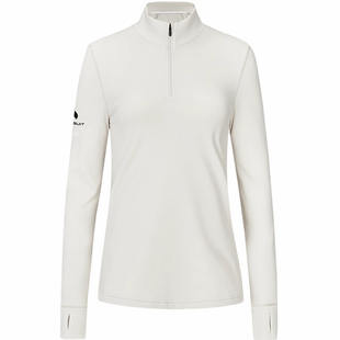 hotsuit后秀长袖T恤女2026春季新款立领拉链加绒保暖修身运动上衣