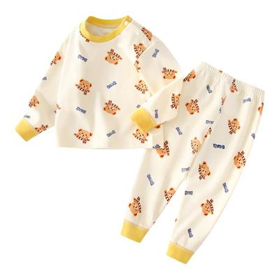 婴儿秋衣套装纯棉2024新款