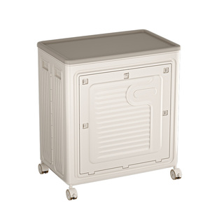 日本衣服收纳箱大容量超大家用整理箱子翻盖滑轮玩具筐2025储物柜