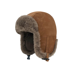 麂皮绒纯色毛绒雷锋帽男女冬季滑雪户外加厚东北防寒保暖护耳帽子