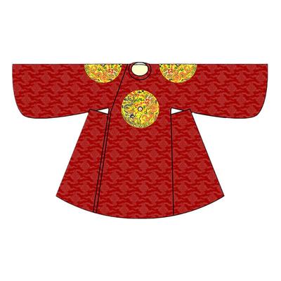 卿子赋男童装民族团龙补子汉服薄