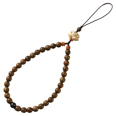 【普陀山官方】檀木手机挂件挂绳