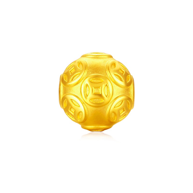 天美珠宝足金999金钱珠路路通