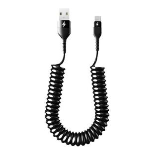 驯龙师 120W超级快充typec弹簧数据线6A闪充车载充电线器适用苹果14华为mate60小米荣耀50安卓通用笔记本伸缩