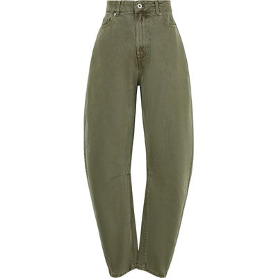 HALFBOY女士贴花高腰锥形牛仔裤