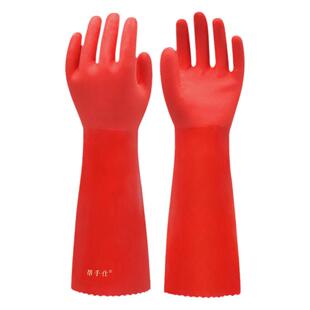 打扫卫生专用加绒手套搞卫生女干活家务清洁洗碗洗衣厨房橡胶防水