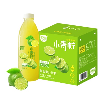 熙景源小青柠汁果汁饮料1L×6瓶