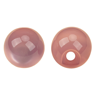 中式旗袍汉服盘扣扣子仿玉石树脂暗眼珠子偏孔纽扣装饰圆形珠辅料