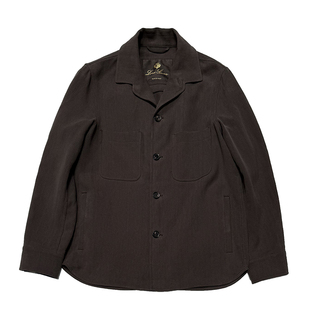 国内现货Loro Piana 诺悠翩雅25新款亚麻男士深柚木色LP夹克外套