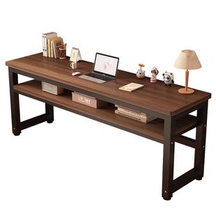 实木长条桌面家用简易窄桌书桌卧室电脑桌学生写字工作台长方桌子