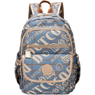 盛装舞步春夏新款帆布双肩包背包大容量休闲牛津布旅游包潮X32