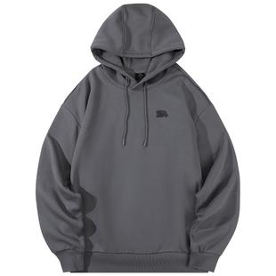 安踏连帽卫衣男冬季加绒新款休闲运动宽松潮流学生百搭保暖套头衫