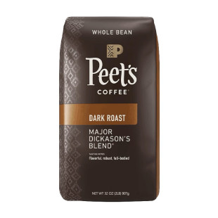 【自营】Peet's皮爷进口深度烘焙咖啡豆907g迪克森少校/意式/低因