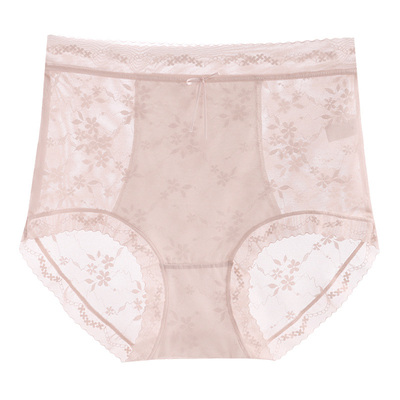 【蕾丝多款】高腰内裤女收腹提臀透气棉裆性感大码女生三角裤252