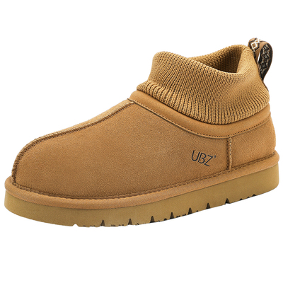 UBZ加绒雪地靴短筒棉鞋
